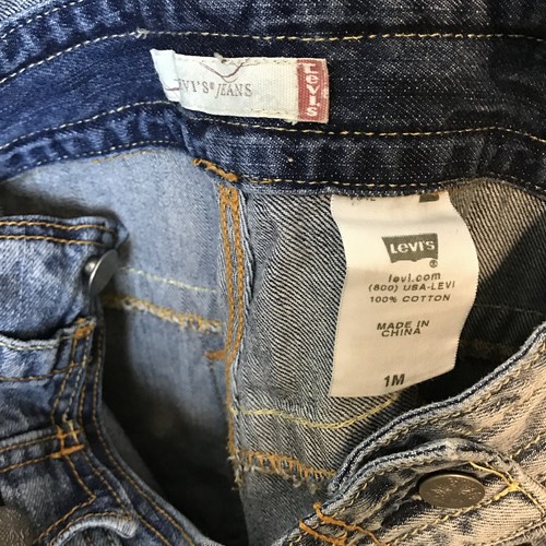 Levis Jeans Overalls Shortalls Cut-off Shorts denim Juniors 1 Womens S Boho - Picture 10 of 10