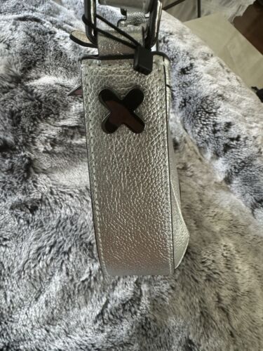 πππ Mimco Betsy Shoulder Bag Silver New + Dust Bag RRP $280 - Picture 6 of 20