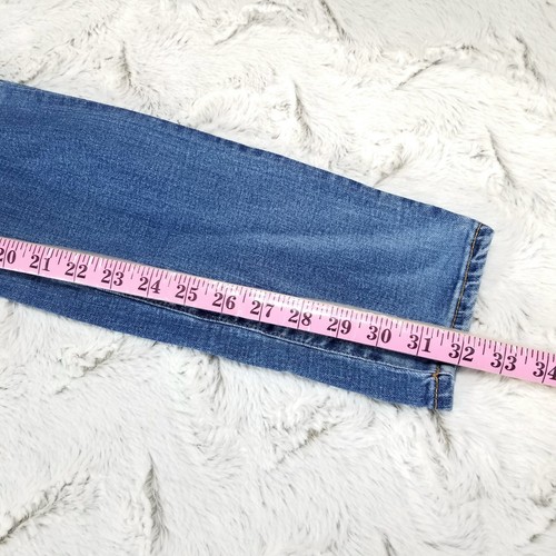 American Eagle Jeans Mens 28×32 Blue Skinny Air Flex Distressed Dark Wash Denim - Picture 6 of 12