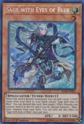 Sage with Eyes of Blue NM 1st Ed YuGiOh BLLR 055 Yu-Gi-Oh Card TCG Secret Rare