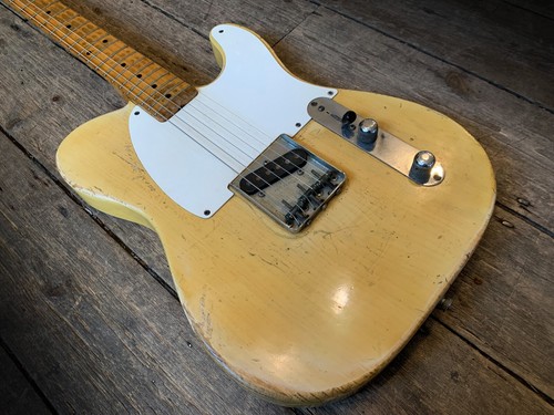 1955 Fender Blonde Esquire White Guard & hard shell case - Picture 6 of 16