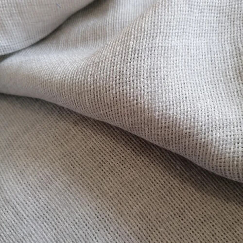 De le Cuona Raffles Crystal fabric woven SEMI SHEER wool linen panel 300x140cm - Picture 3 of 8