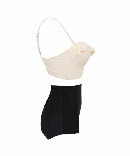 Women Swimwear Bikini Flounce Tummy Control High Waisted Swimsuit Bathing Suit - Bild 22 von 22