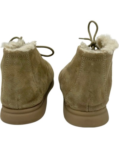 Zara Faux Fur Lined Flat Suede Ankle Boots Women's Size 39 - Picture 10 of 12