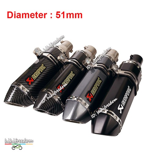 3851mm Universal Motorcycle ATV Exhaust Muffler Tip Baffle Pipe