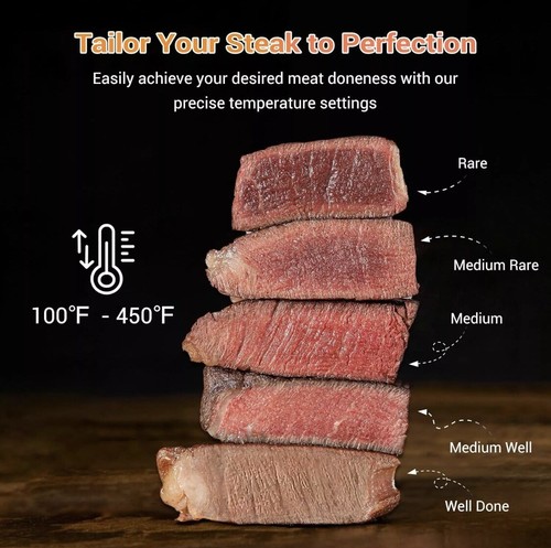 Tastee Air Fryer,8-in-1 Compact 450°F Digital Airfryer Dehydrator Ceramic - Picture 5 of 6