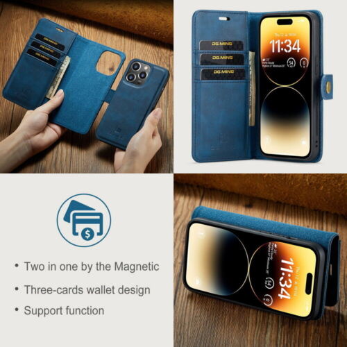 Two In One 2-in-1 Removable Magnetic Flip Wallet Cover For Google Sony Phones - Picture 9 of 48
