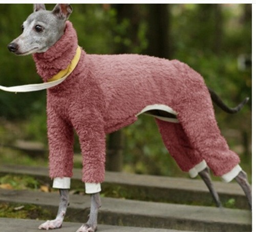 Pet Dog High Collar Warm Coat Whippet Italian Greyhound Winter Pullover Jumpsuit - Picture 26 of 27