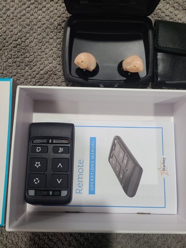 Starkey Livio Edge AI 2400 HSR Rechargeable Hearing Aids w/ Charger, Remote New - Picture 8 of 13