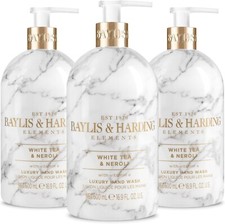 Baylis & Harding Elements White Tea & Neroli, 500ml Hand Wash, Pack of 3 5.86 per litre
