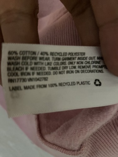 Cat & Jack "Love" Pink Sweater LARGE 10/12 - Picture 6 of 6
