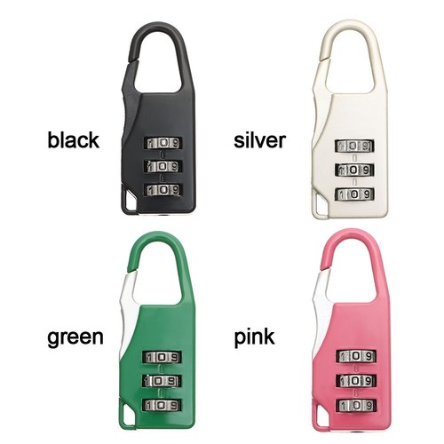 3 Digitale Kombinationssperre Passwortverschlüsse schließen Zipper Padlock - Bild 2 von 16