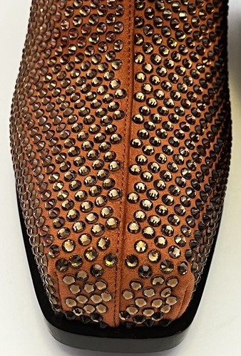 Stella McCartney Rust Crystal Zip Up Ankle Boots NEW $1995 Size 36 - Picture 5 of 13