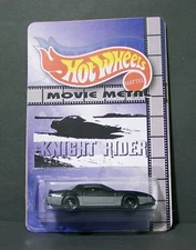 Custom HotWheels "KARR" and package of  "Movie Metal"   knight rider 1982 