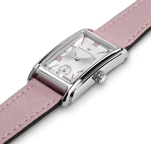 Hamilton American Classic Ardmore Quartz Silver Dial Pink Strap Watch H11221853 - Bild 2 von 7
