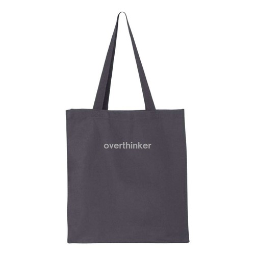 Overthinker - funny and brutally honest self-descriptive totes - 14L tote bag - Picture 3 of 14