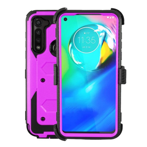 Para Motorola G Power / G8 Play armadura a prueba de golpes con clip de cinturón de tapa dura caso - Imagen 25 de 30