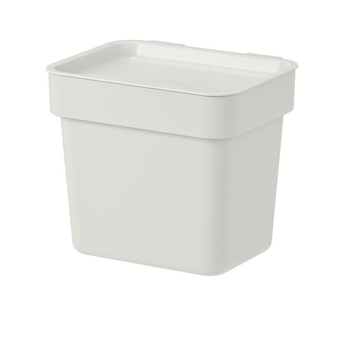 IKEA HÅLLBAR Bin With Lid Light Gray 101 oz 904.321.94 - Picture 2 of 4