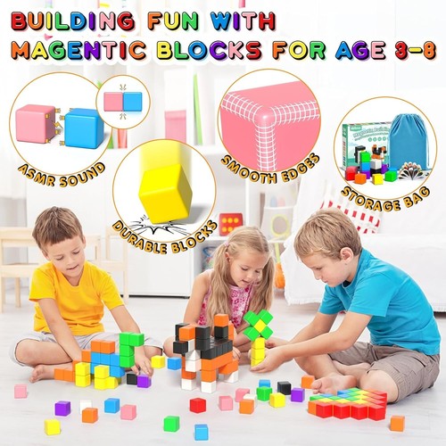 42PCS Magnetic Blocks, Magnet Building Blocks for Toddlers - Picture 5 of 5