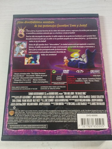 Tom y Jerry El Anillo Magico - DVD Español Ingles Aleman Region 2 Am - Imagen 2 de 4