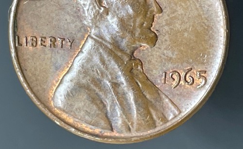1965 Penny One Cent No Mint Mark “L” Touching Rim Coin USA Collector Vintage - Picture 22 of 24