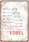 Vintage 1958 Edsel Fl1 Ad Retro Look Metal Sign A6979