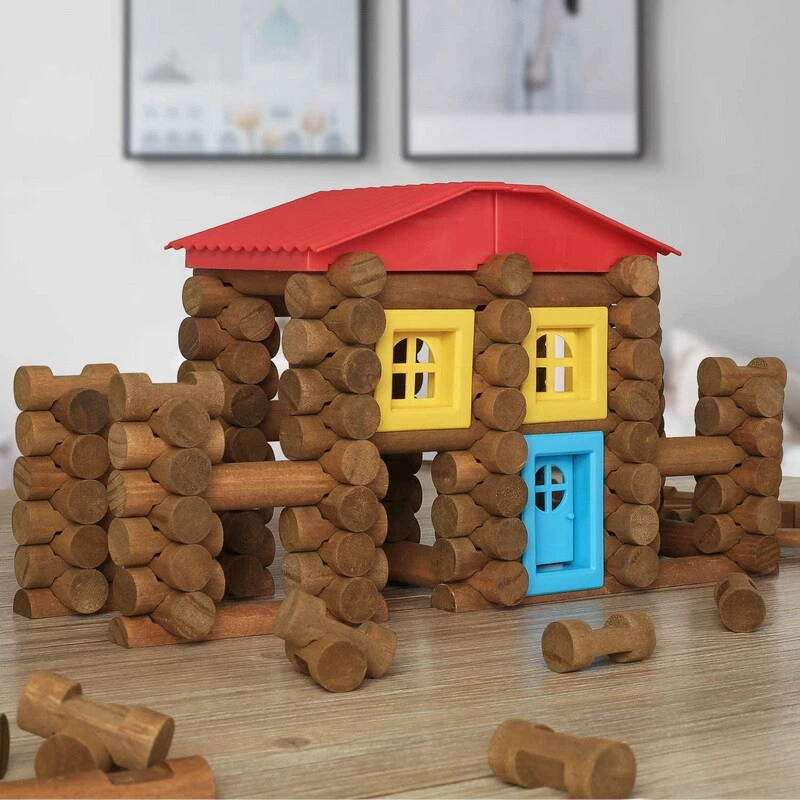 Log cabin building blocks cheap
