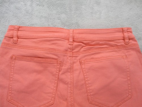 H&M Boyfriend Shorts Women's 6 Pink Denim Stretch Low-Rise - Picture 8 of 11