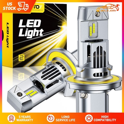 AUXITO 9008 H13 LED Headlight Bulbs Kit High Low Beam Super Bright Canbus 6500K - Picture 14 of 17