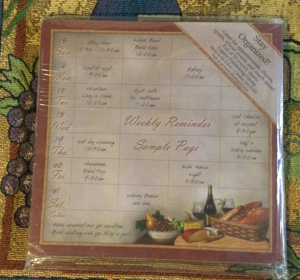 Grapes Wine Theme 19”X 26”” Accent Rug, Placemats, Organizer,recipe Cards + More - Image 2 of 4
