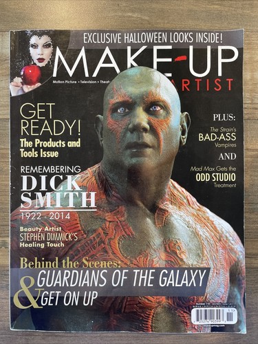 Makeup Artist magazine 110 Drax guardians of the galaxy 2014 cover Dave Bautista