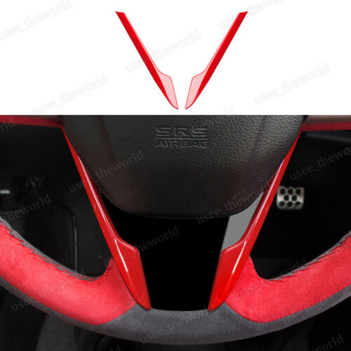Red Interior Gear Shift Box Strip Cover Trim For Honda Civic 10th Gen 2016-2021 - Picture 31 of 48