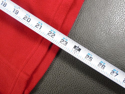 Lands End M 8 10 Quarter Zip Fleece Pullover Top Red Long Sleeve Thermacheck - Bild 5 von 13