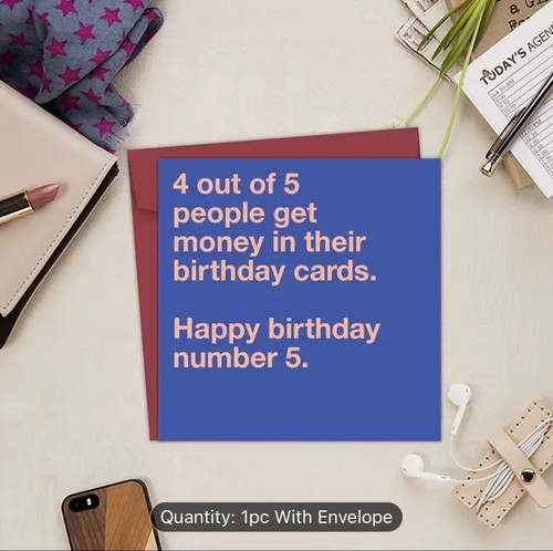 1 Pc, Funny Birthday Card For Women Men - Happy Birthday Card For Son, Daughter - Bild 5 von 6