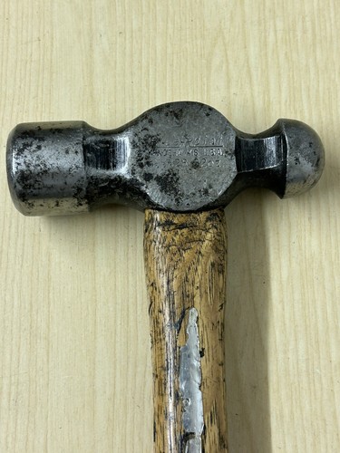 Blue point vintage 32oz ball peen hammer / wooden handle BP32B - Picture 3 of 9