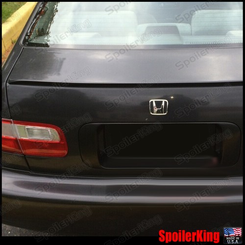 Rear Trunk Lip Spoiler Wing (Fits: Honda Civic 1992-95 2/4dr) 244L SpoilerKing - Picture 3 of 11