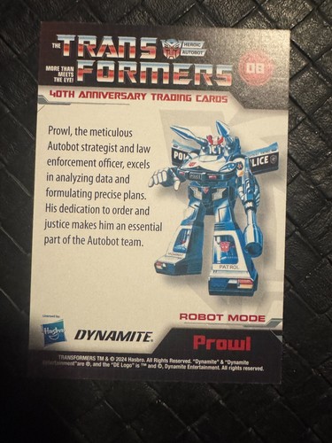 FOIL 2024 Dynamite Transformers 40th Anniversary Complete Your Set U Pick FOIL - Bild 18 von 214