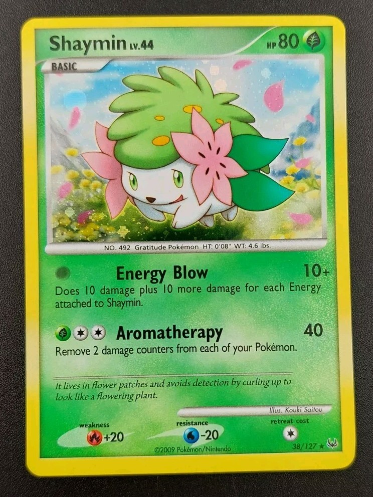 Pokémon TCG Shaymin Platinum 38/127 Holo Exclusive Cosmos Holo Rare MINT