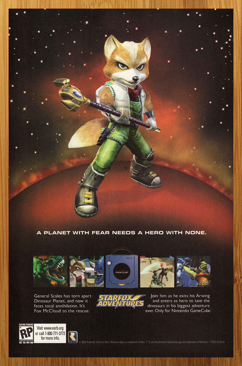 Star Fox Adventures Game Fabric Wall Scroll Poster (21x16) Inches