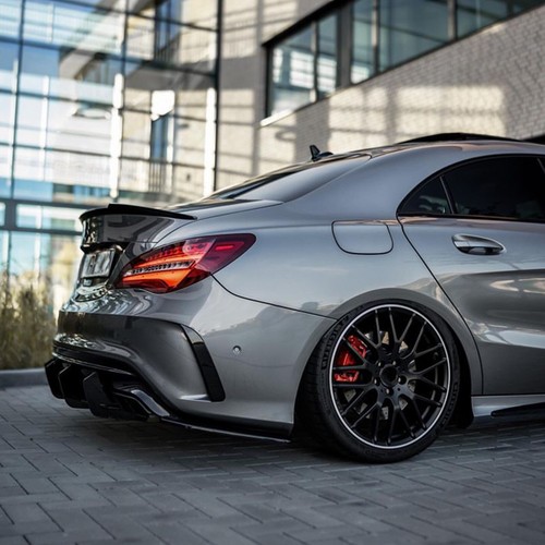 Kit de labio difusor de parachoques trasero para Benz W117 CLA45 AMG 2016-2019 2017 2018 - Imagen 8 de 9