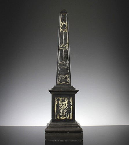 Grand Tour Marmor Obelisk Ägypten 19. Jahrhundert 45cm