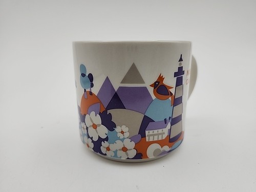 Starbucks North Carolina You Are Here Mug, Aqua Inside, Wright Brothers Cardinal - Picture 8 of 13