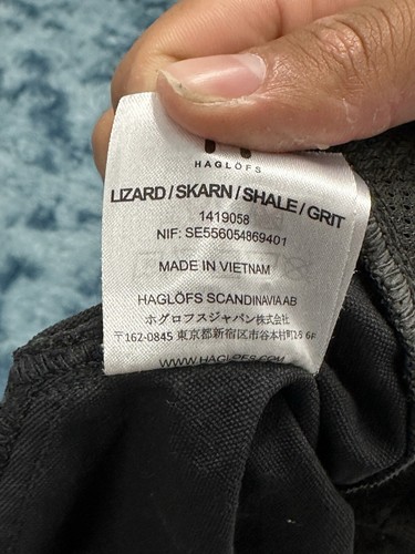 Pantalones de senderismo Haglofs Shale al aire libre negros talla 46 para mujer - Imagen 3 de 8