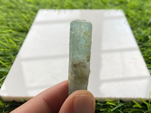 Natural Aquamarine Specimen Blue Color 13 Grams 49x13mm Healing Crystal - Picture 3 of 5