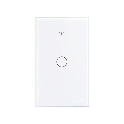 Panel de interruptor táctil de luz de pared inteligente WiFi de 1 banda para aplicación Alexa/Tuya/Smat Life - Imagen 2 de 11