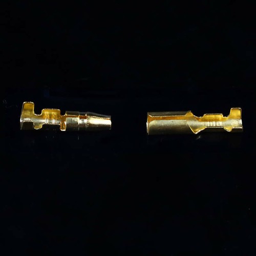 50 Sets Bullet Crimp Terminal Connectors Sleeve 4mm Male Female Wire Cable BU - Picture 3 of 6