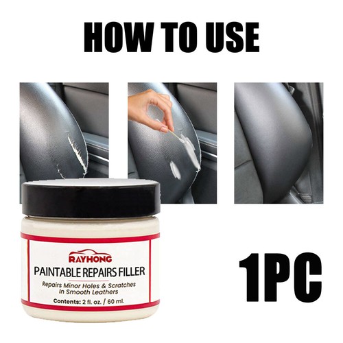 60ml Leather Filling Paste For Vehicle Car Interior Repairing Holes Scratches - Bild 6 von 11