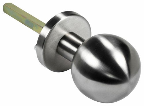 Türknopf Edelstahl Türknauf rund Kugelknopf fix Knauf Tür-Knopf Türgriff silber - Bild 2 von 10