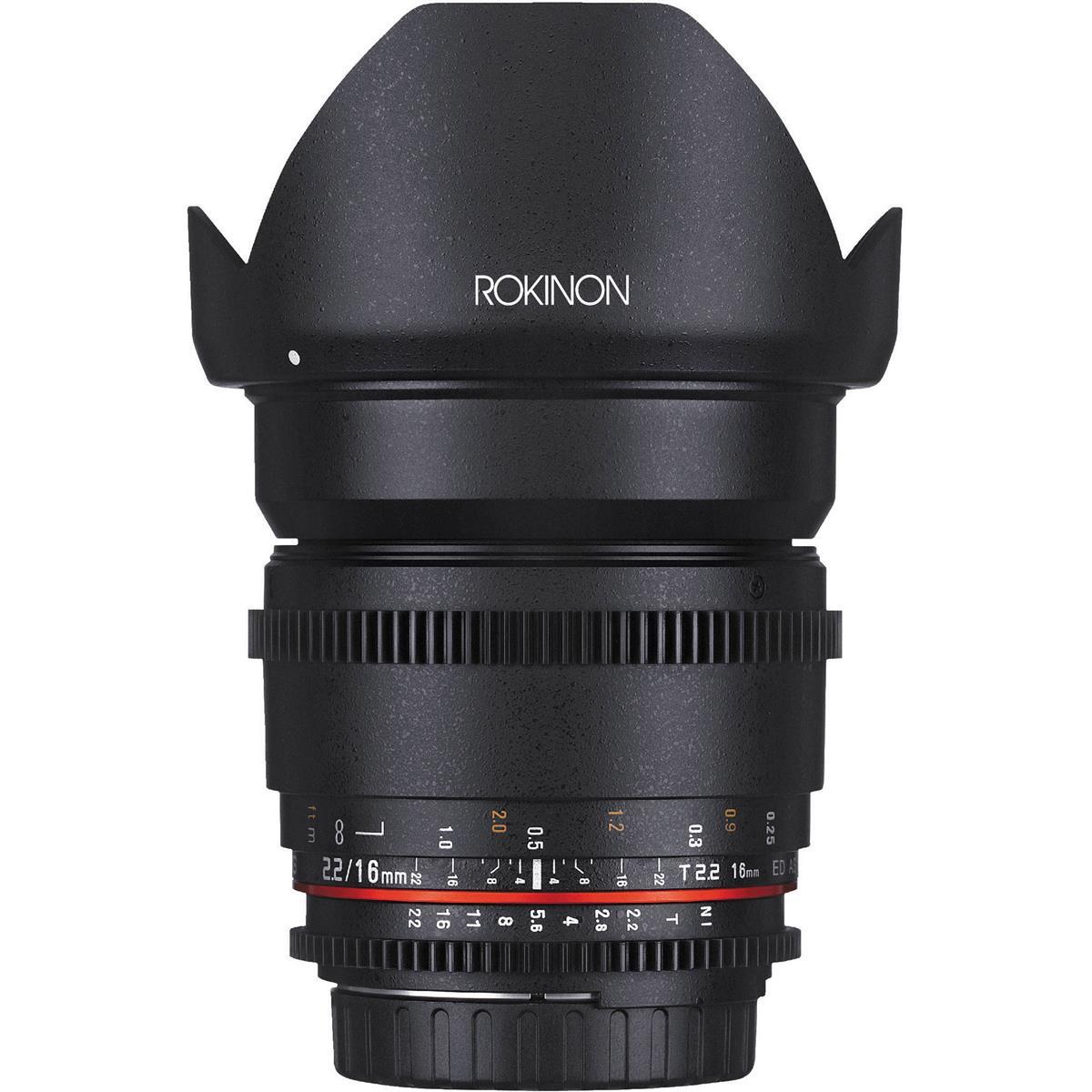 Объектив Rokinon 16mm T2.2 Cine DS для Sony E #DS16M-NEX