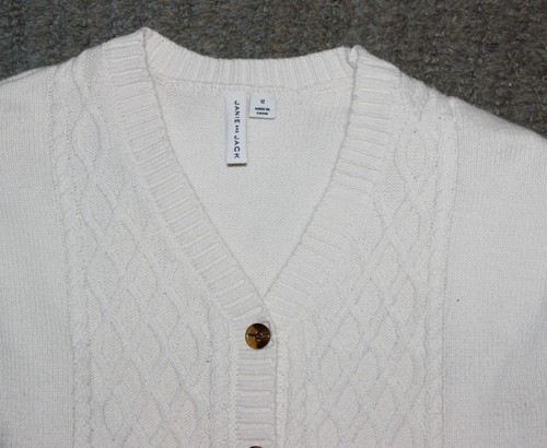Janie and Jack Girls White Cardigan Sweater - Size 12 - EUC - Picture 2 of 4